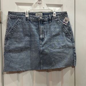 NEW Edikted Washed Denim Mini Skirt size 16